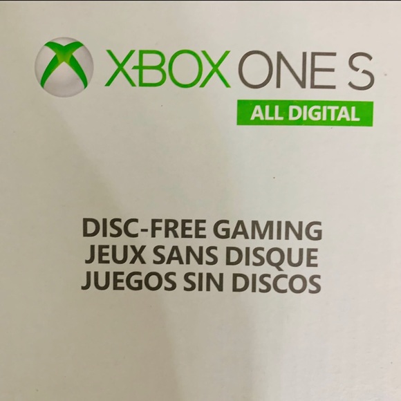 XBOX ONE S Series All Digital 1TB Bundle Edition_White NWT_Sealed in Box.